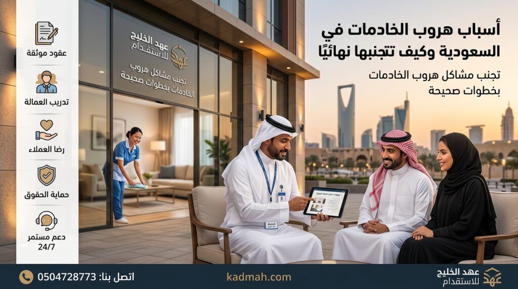 الإجراءات القانونية عند هروب العمالة المنزلية