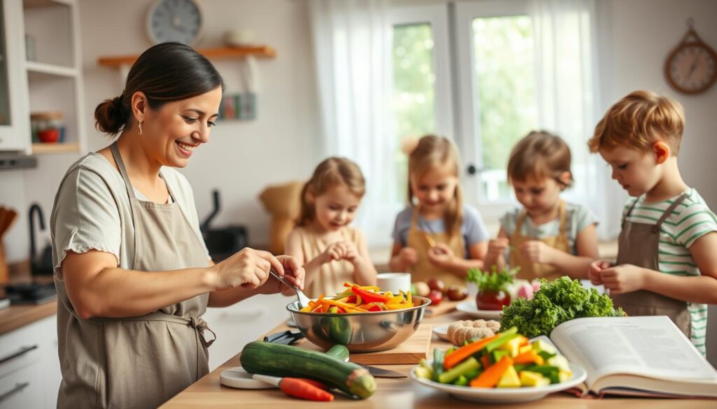 مهارات الطبخ ورعاية الأطفال