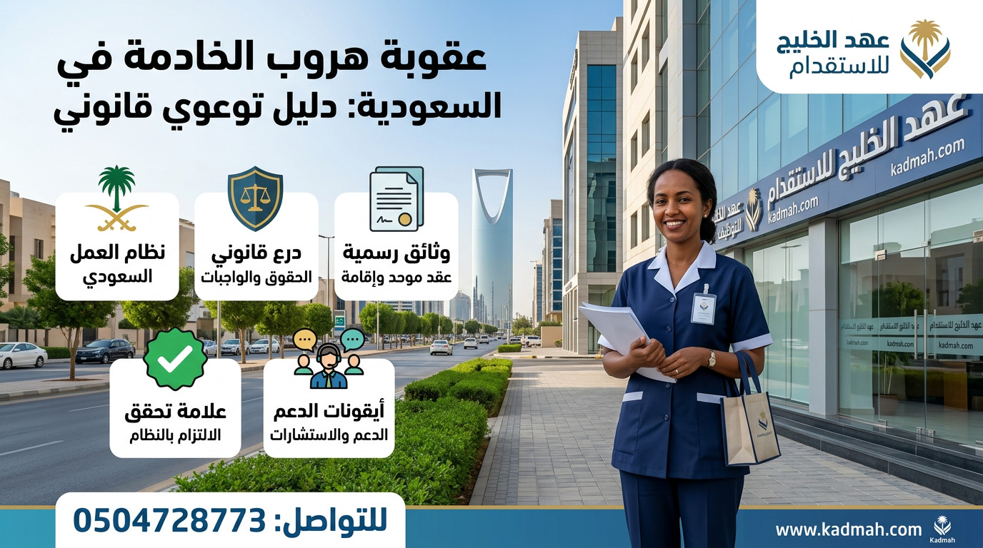 عقوبة هروب الخادمة في السعودية